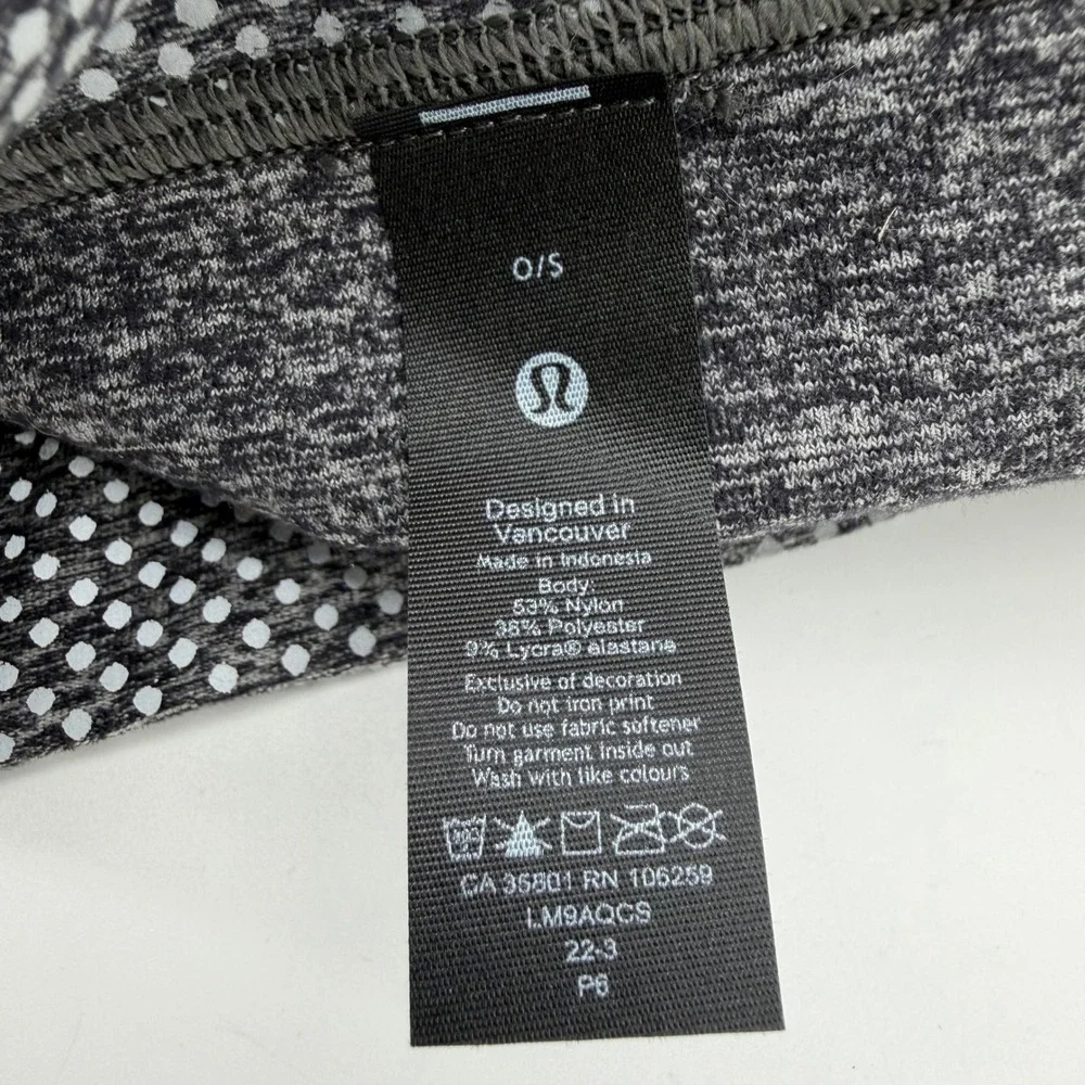 Lululemon Out Run Beanie Mens One Size Grey Reflective Dot LM9AQCS